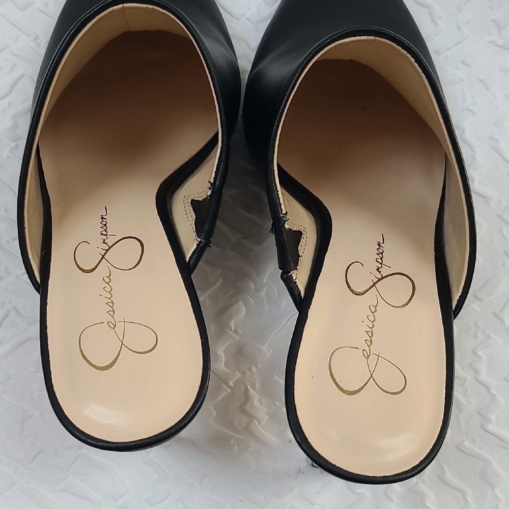Jessica Simpson Sleek Black Mules - Picture 4 of 5